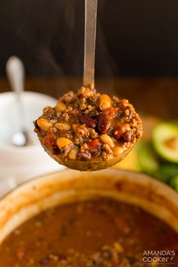 3 bean chili for camping