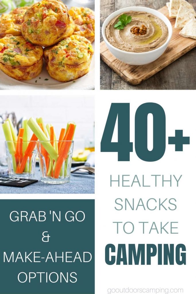Healthy snacks to take camping - easy gran and go and make ahead options