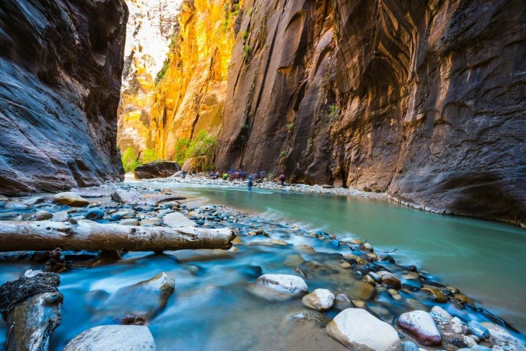 the narrows at zion national park