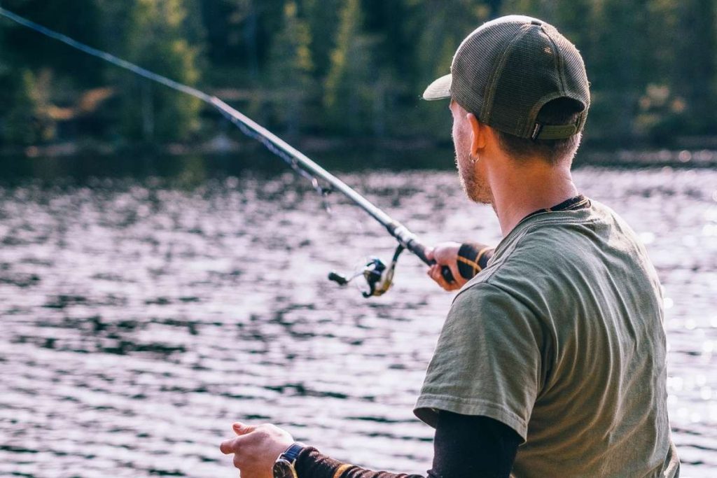 go fishing when you're camping by yourself
