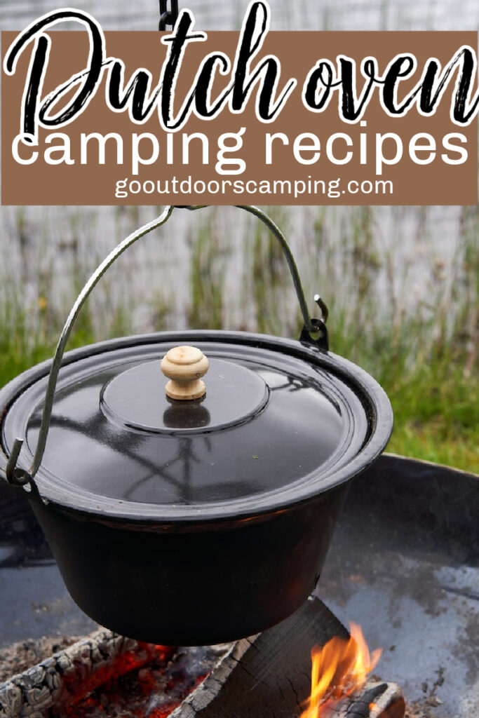 camping dutch oven garlic chicken, camping recipes